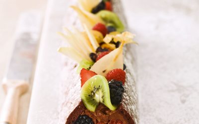 Bûche de Noël aux fruits Le Cordon Bleu